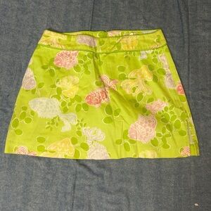 Bamboo Traders Green A-Line Mini Skirt Casual Resort Wear